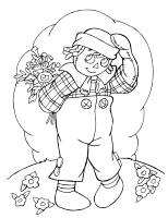 A coloring page of mothers day